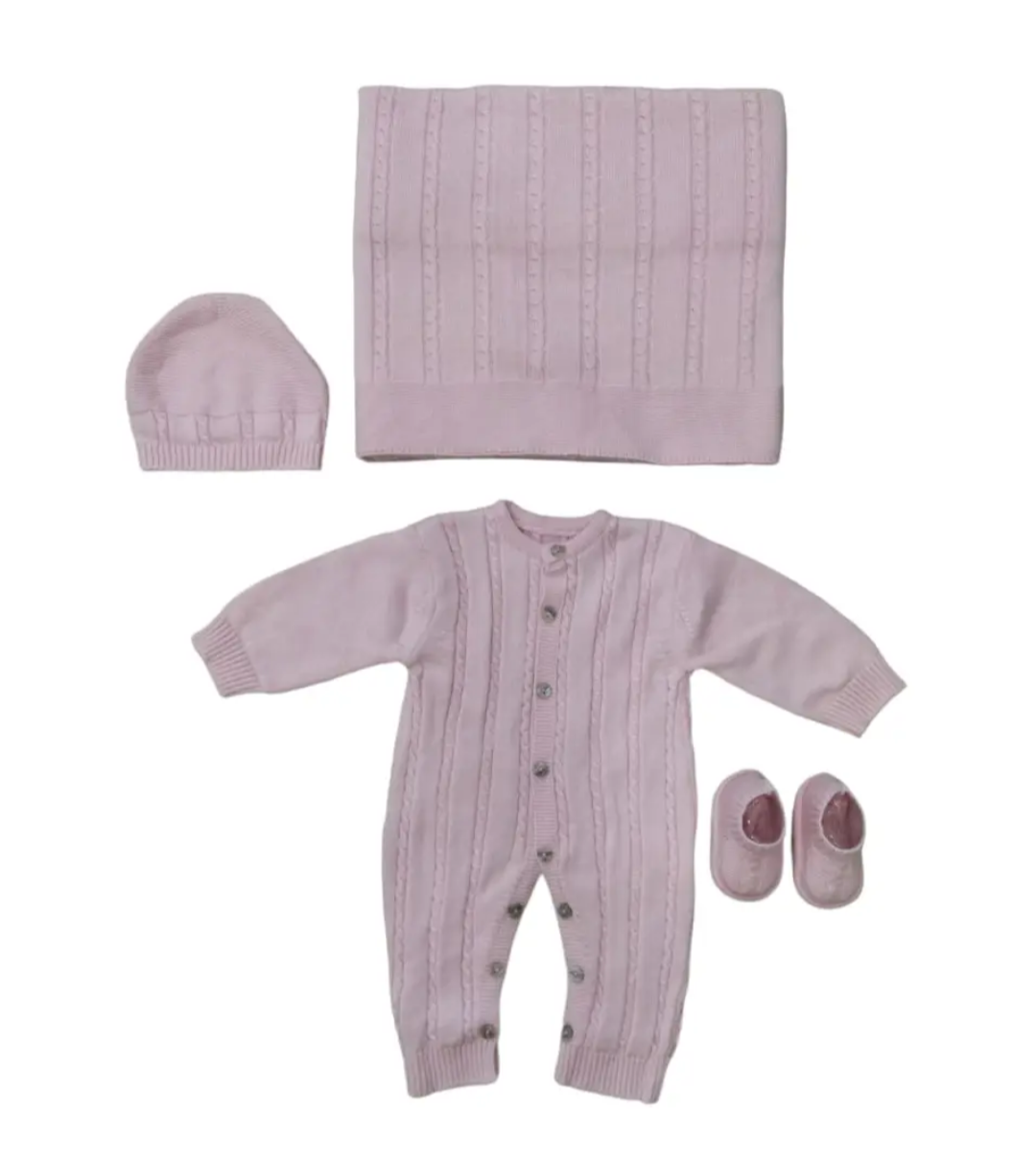 Set 4 pezzi TRECCIA cotone bio 🌱
