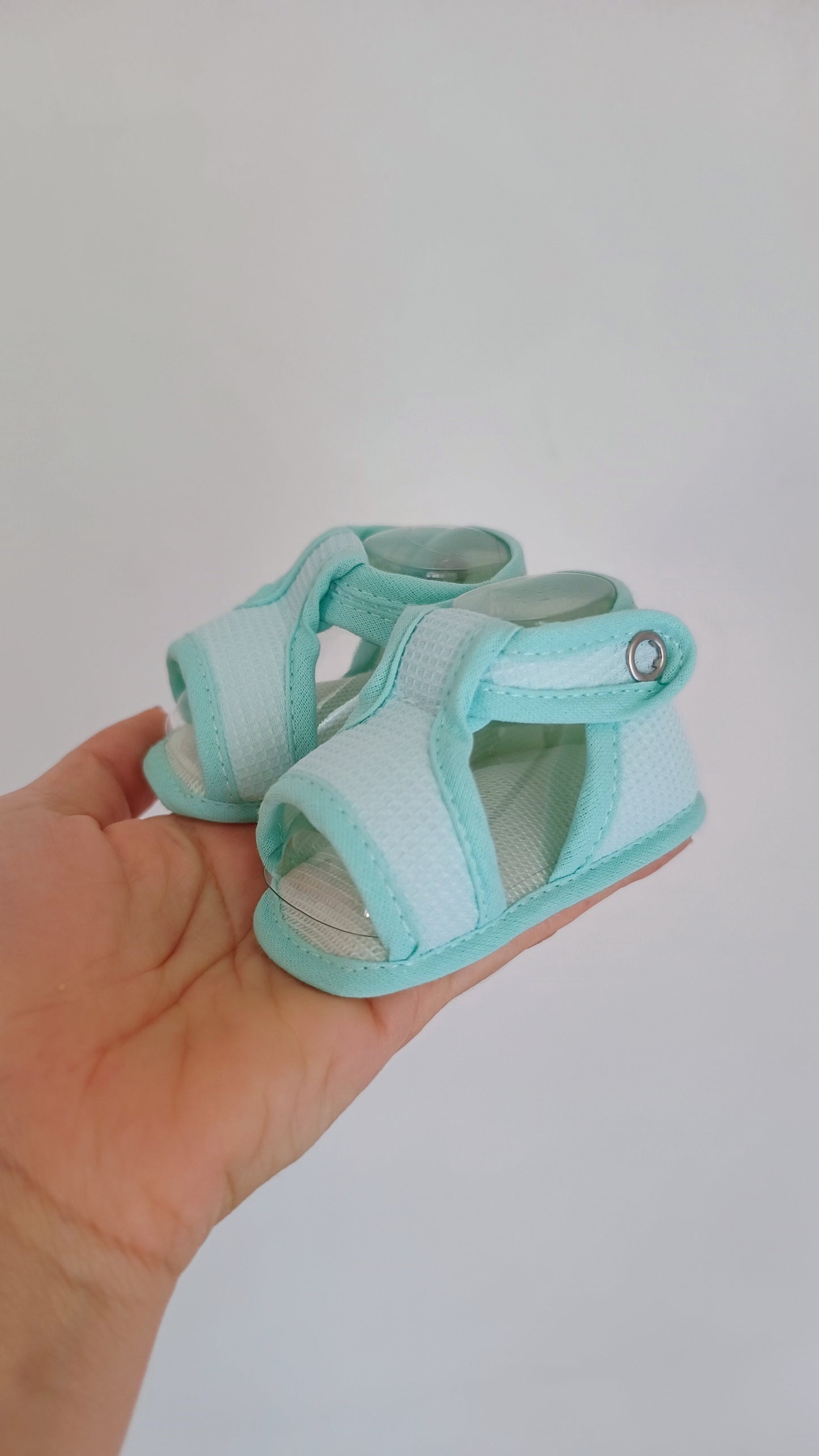 Sandali in cotone 0-3 mesi