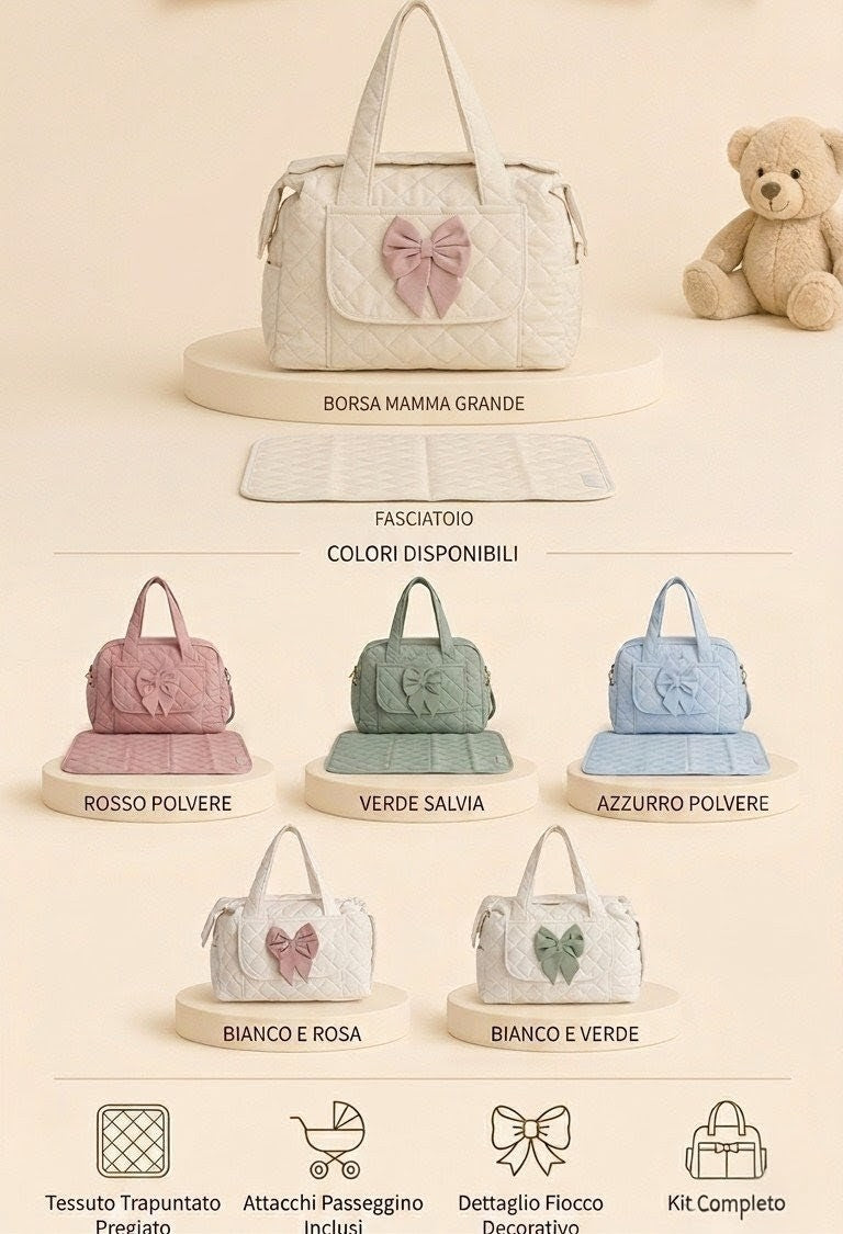 Borsa MAMY tinta unita