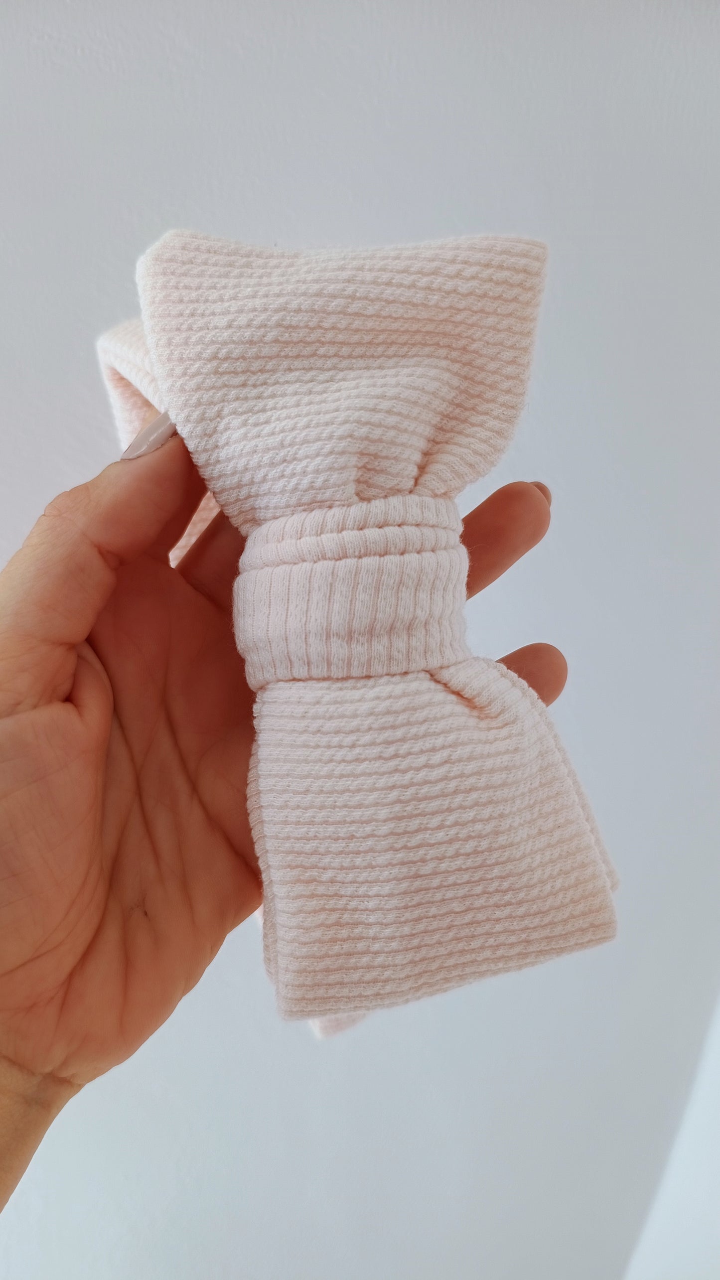 Fascia fiocco a coste calda