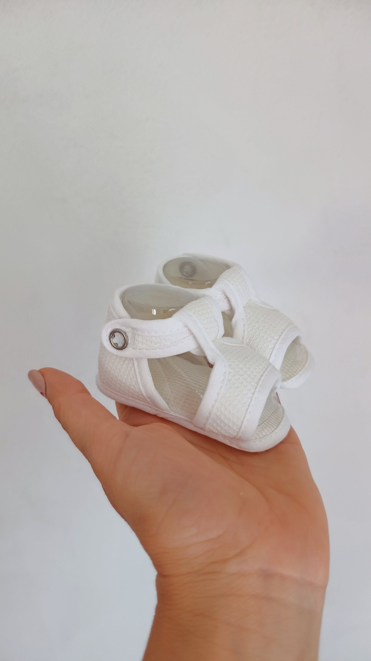 Sandali in cotone 0-3 mesi