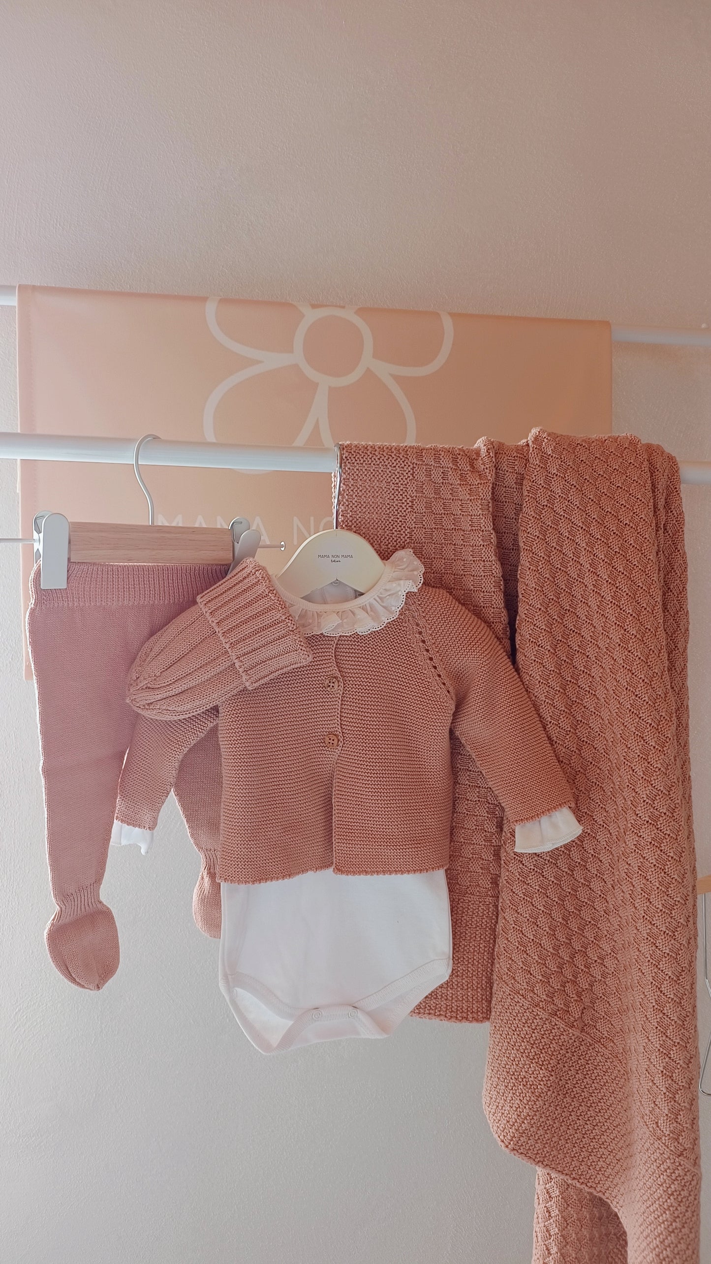 Completo ROSE 4 pezzi cotone biologico 🌱