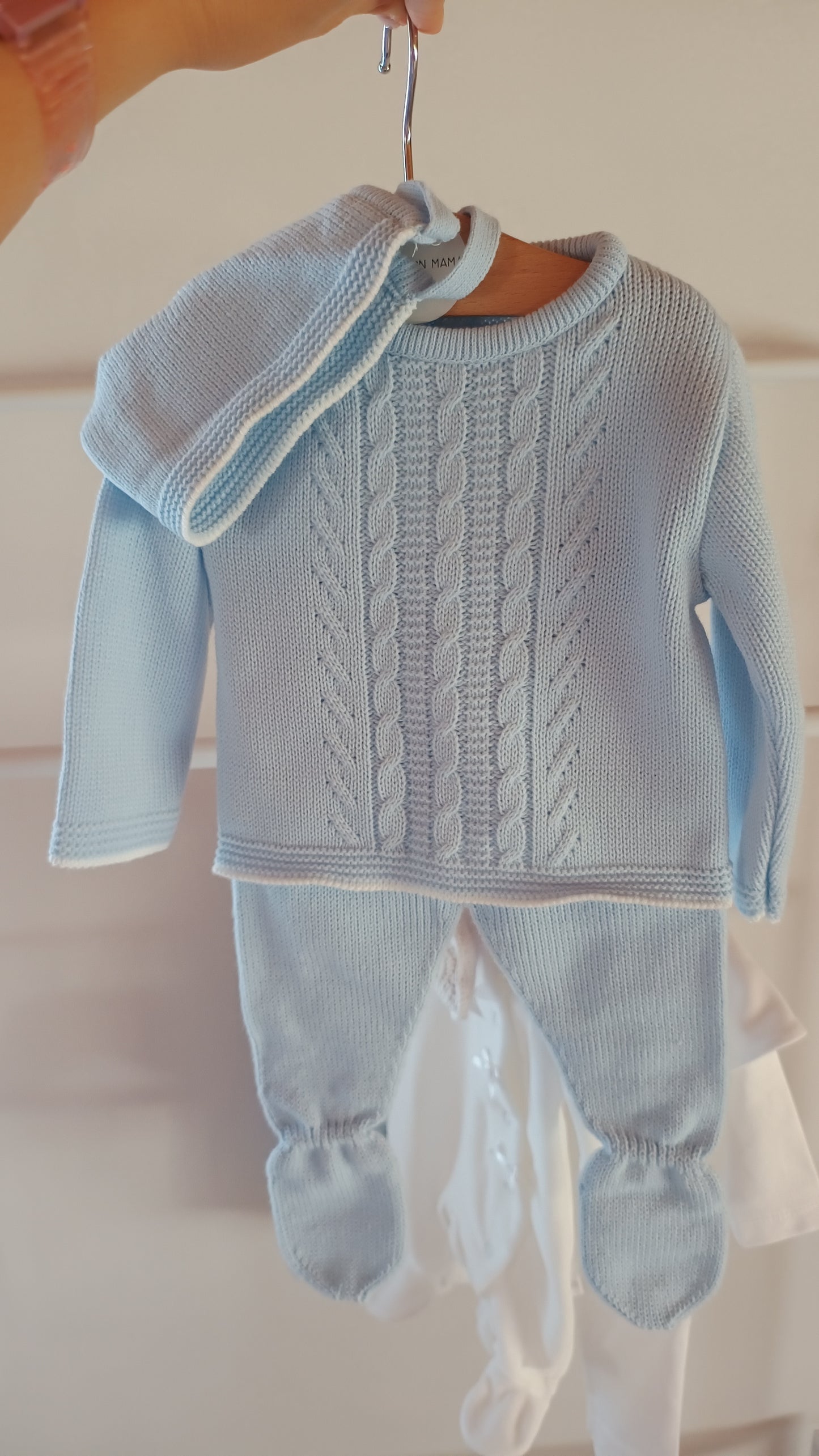 Box nascita celeste 10 pezzi autunno/inverno