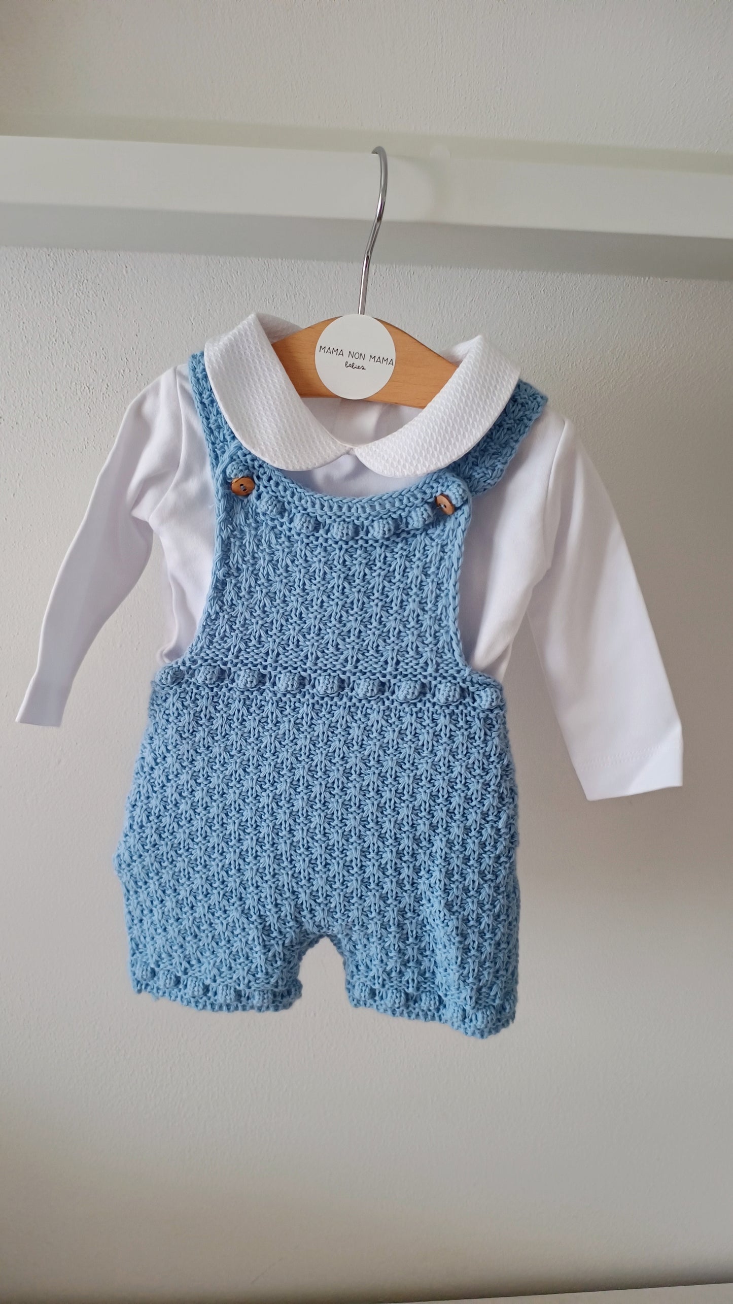 Completo DOLCE body caldo+salopette in maglia
