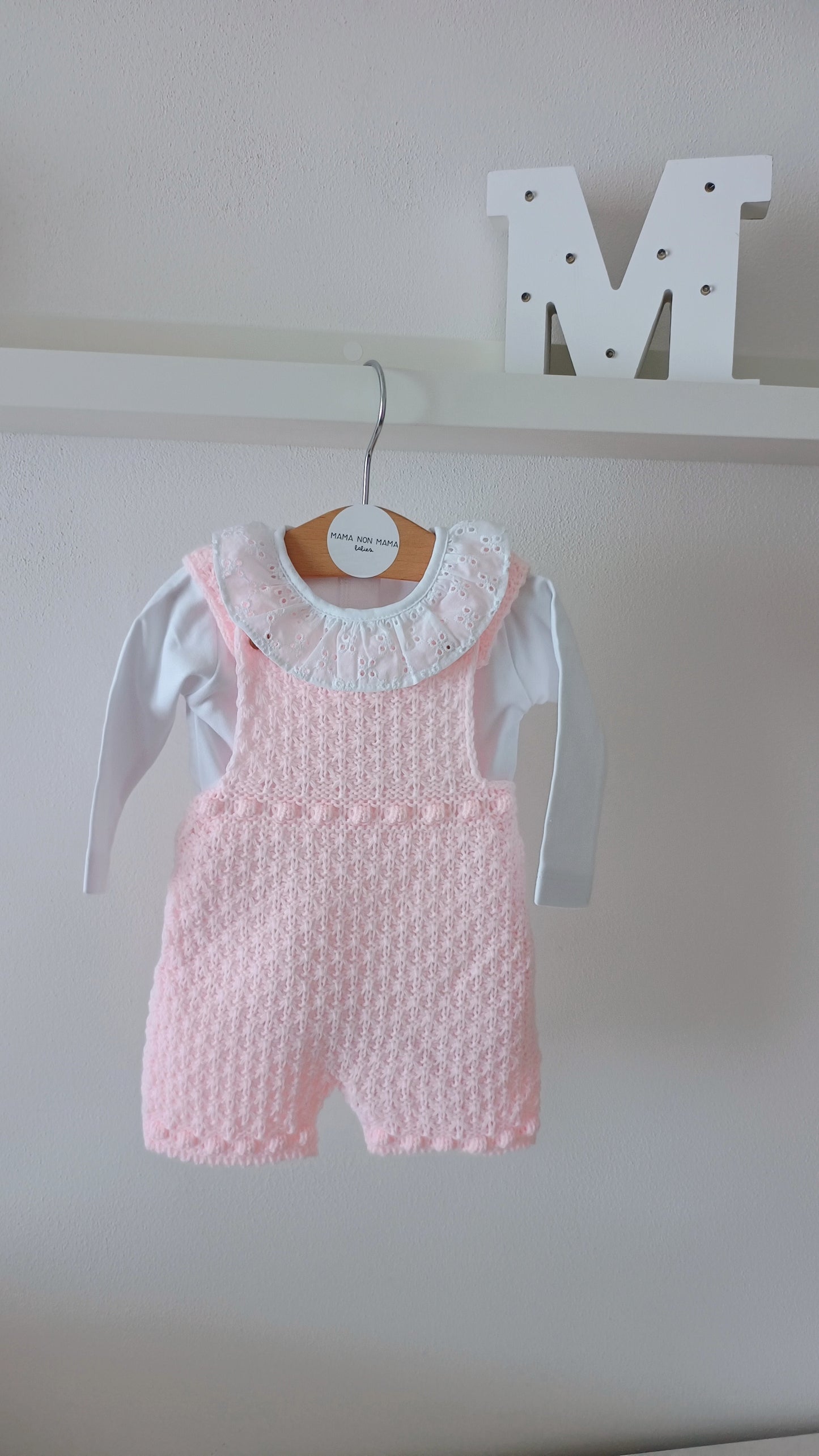 Completo DOLCE body caldo+salopette in maglia