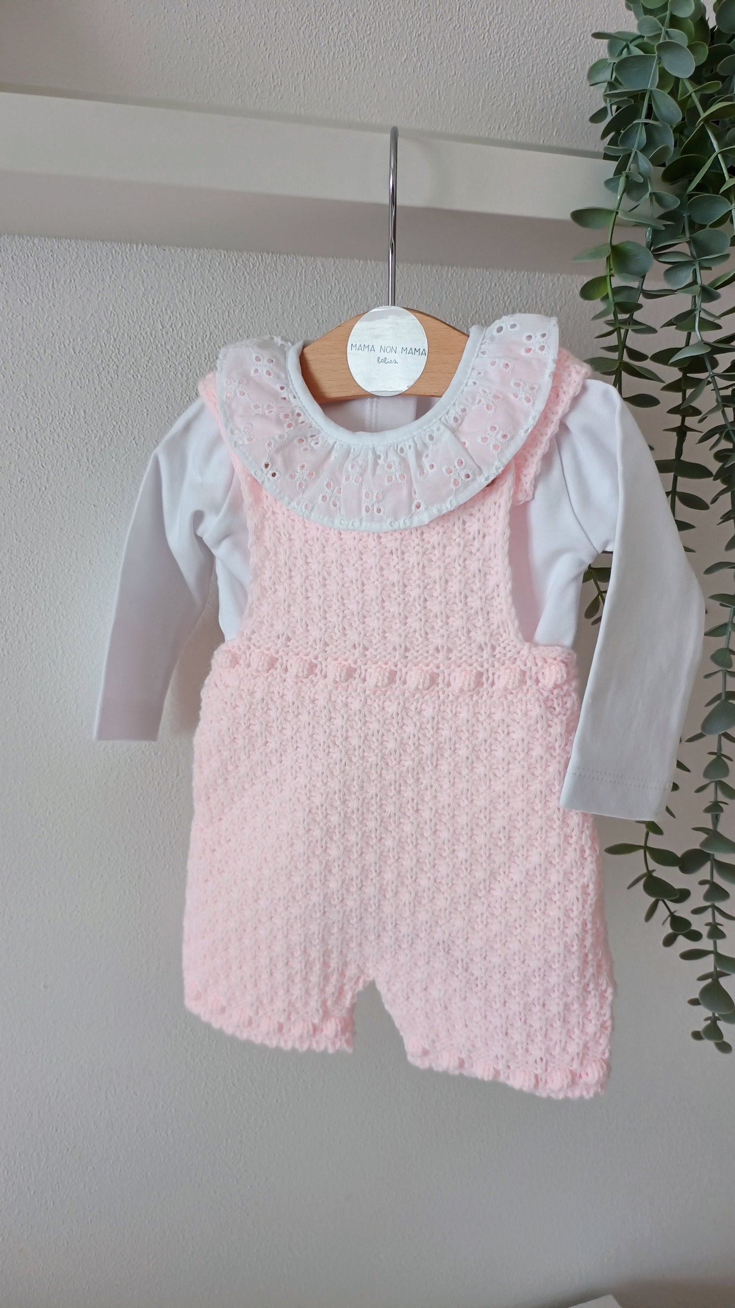 Completo DOLCE body caldo+salopette in maglia