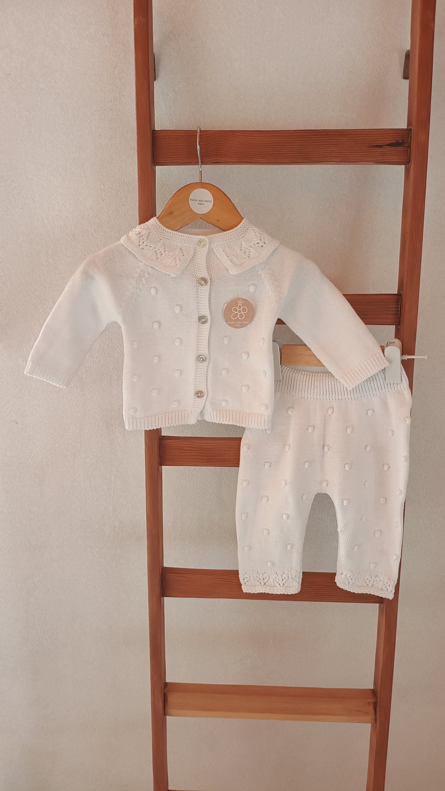 Completo colletto PERLA panna