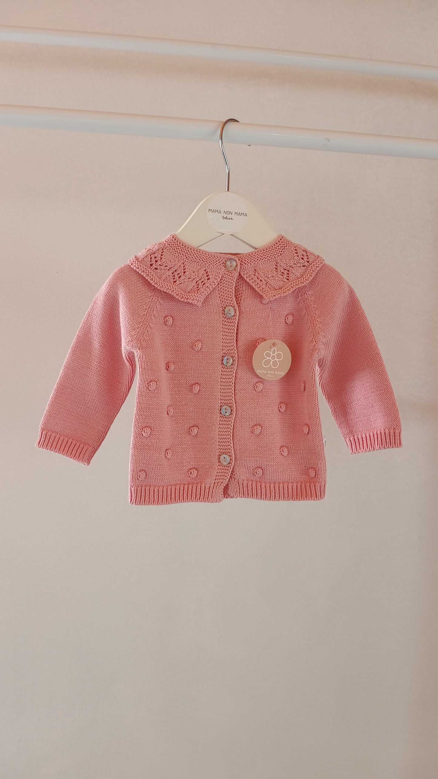 Completo colletto PERLA rosa