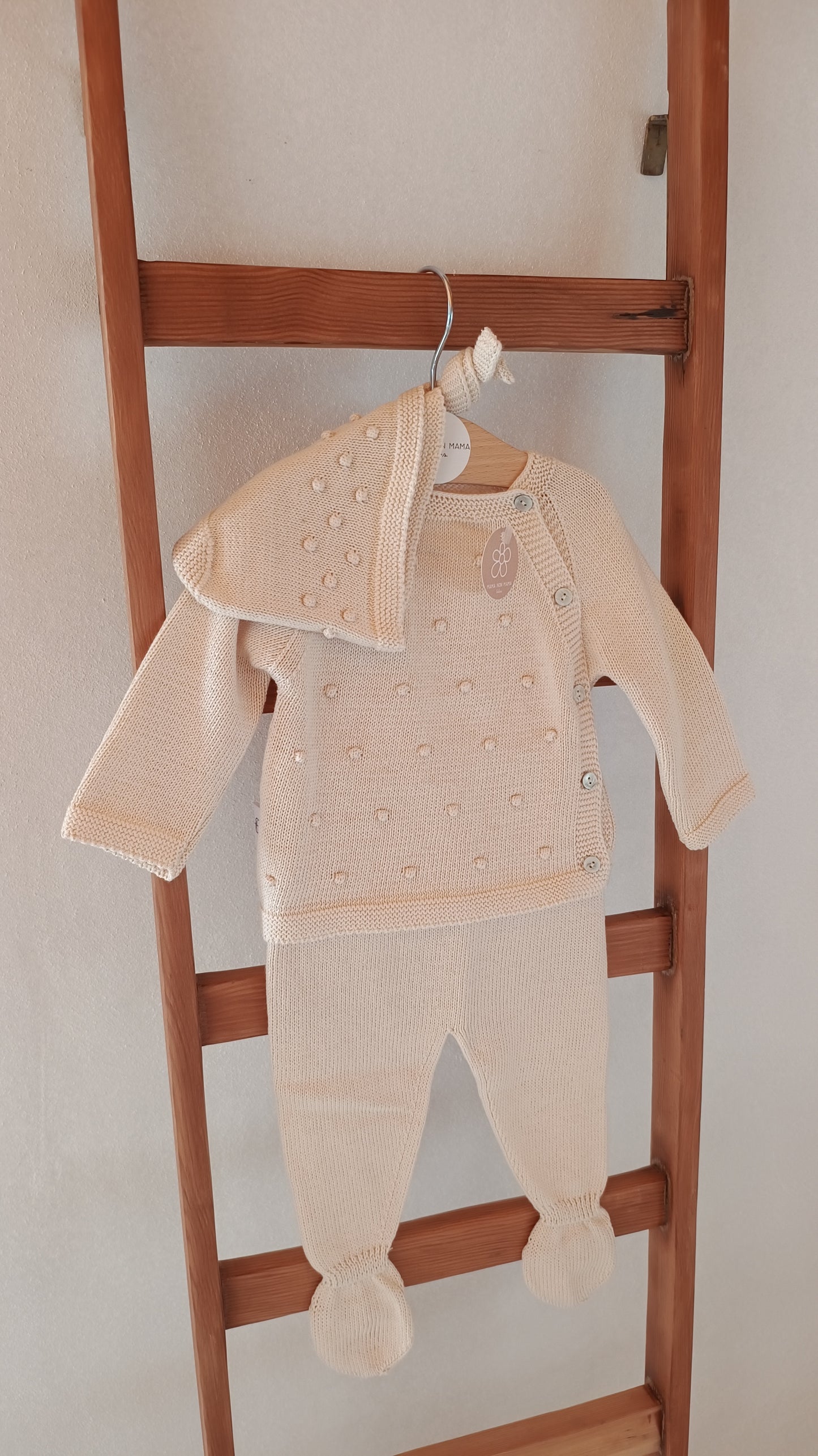 SET 3 pezzi PERLA beige