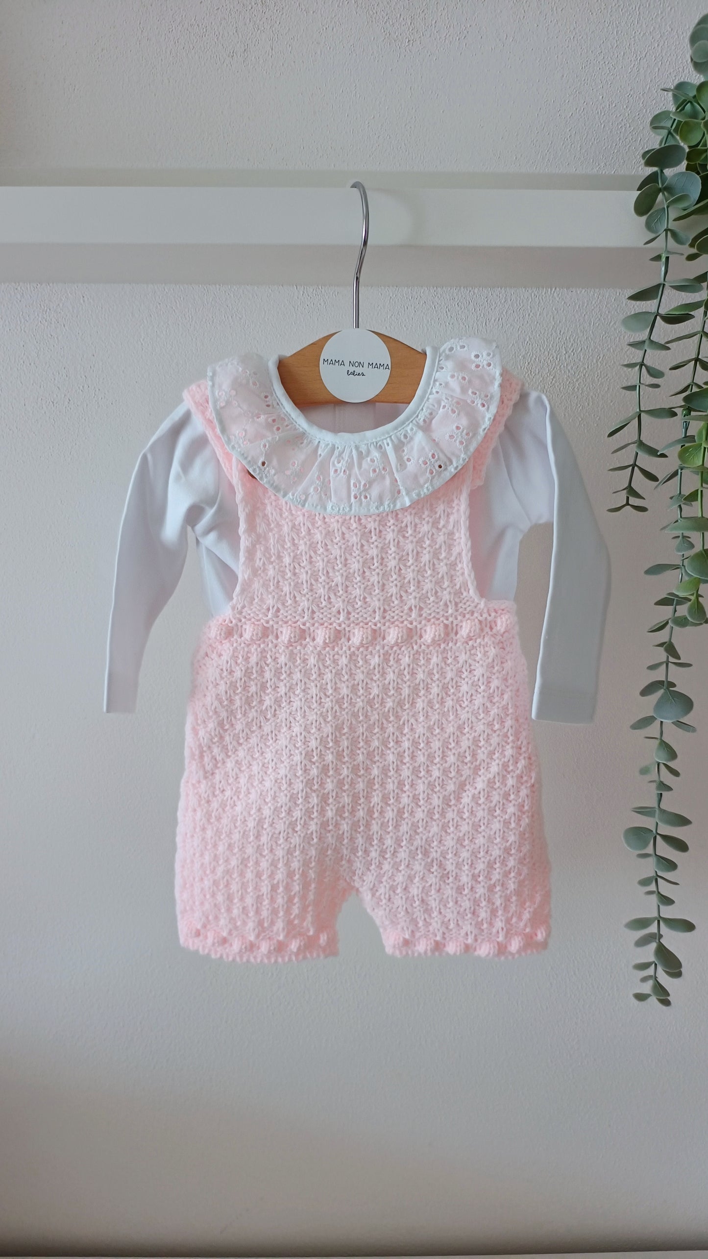 Completo DOLCE body caldo+salopette in maglia