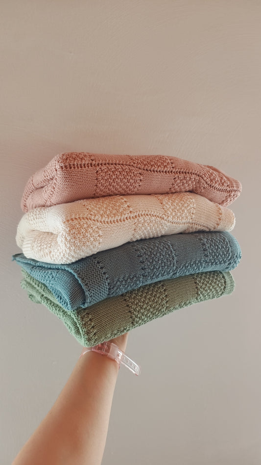 Coperta scacchi ESSENZIALE🌱cotone bio