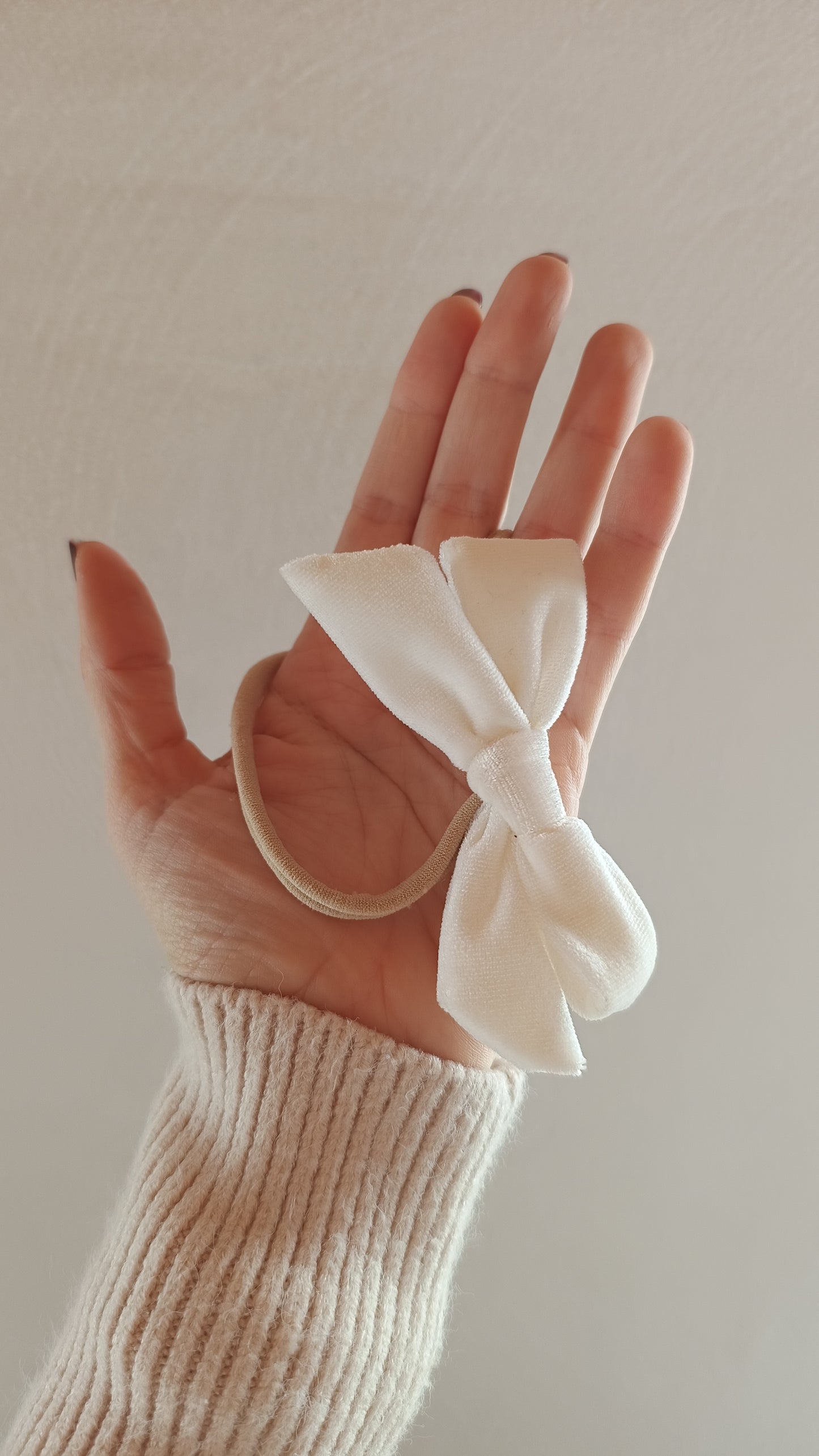 Fascetta velluto fiocco 0-5 anni