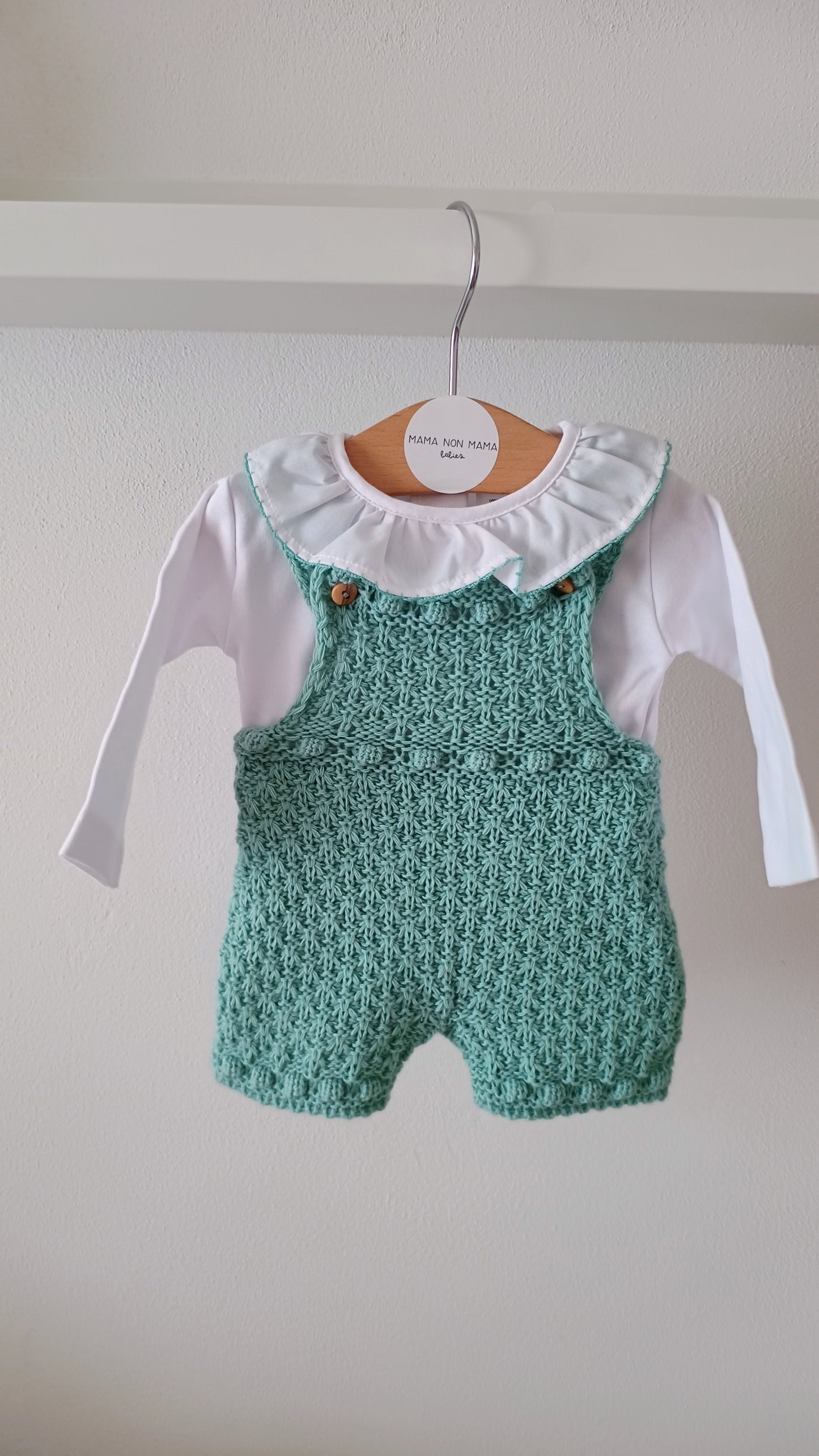 Completo DOLCE body caldo+salopette in maglia