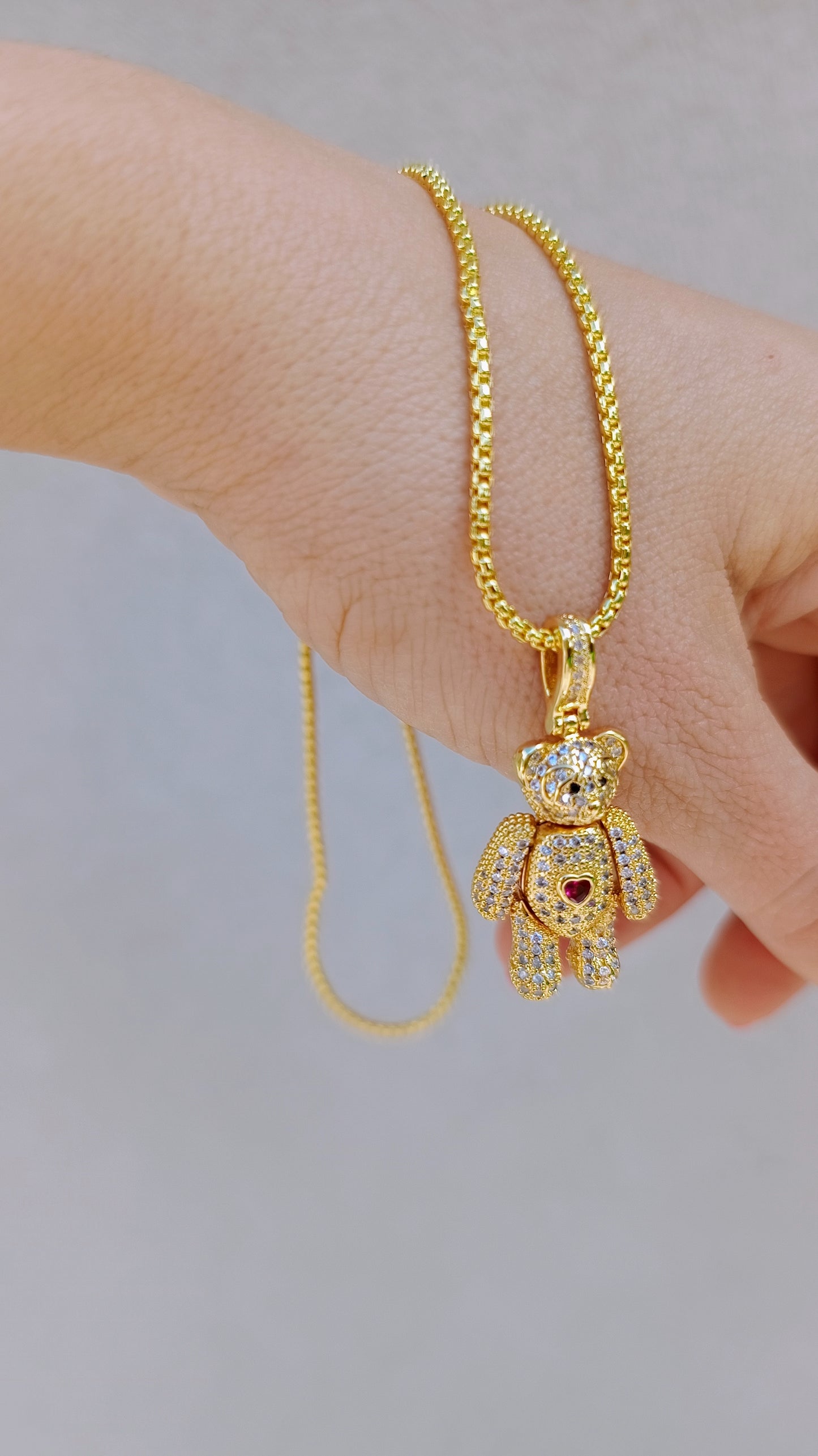 Collana orsetto CUORE