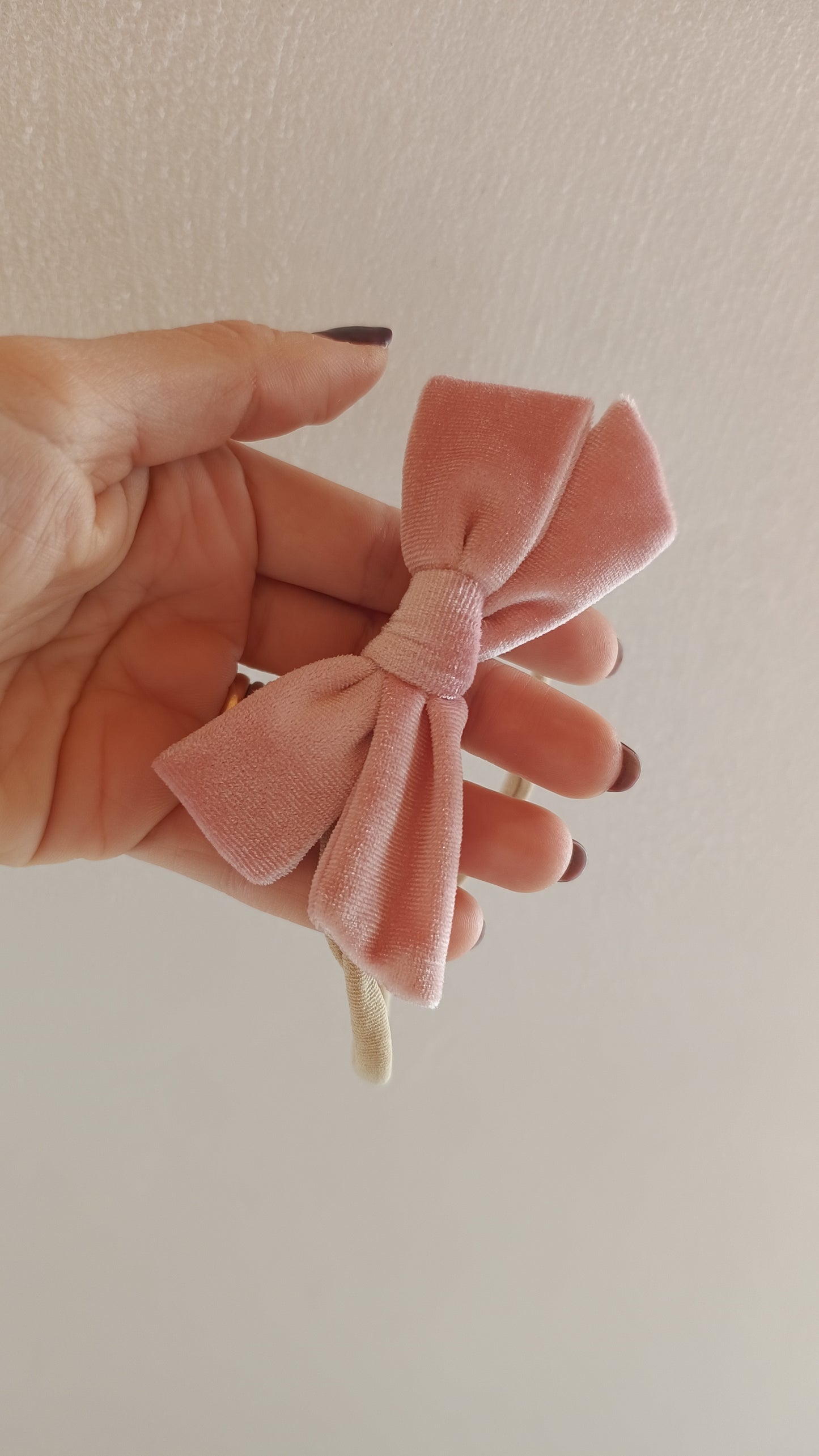 Fascetta velluto fiocco 0-5 anni