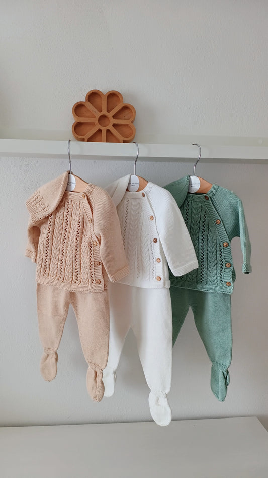 Completo 3 pezzi treccia