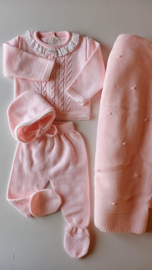 Set ROMANTICO ROSA 4 pezzi autunno/inverno