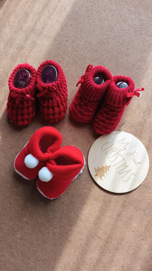 Scarpine natale 0-3 mesi🎄🎀