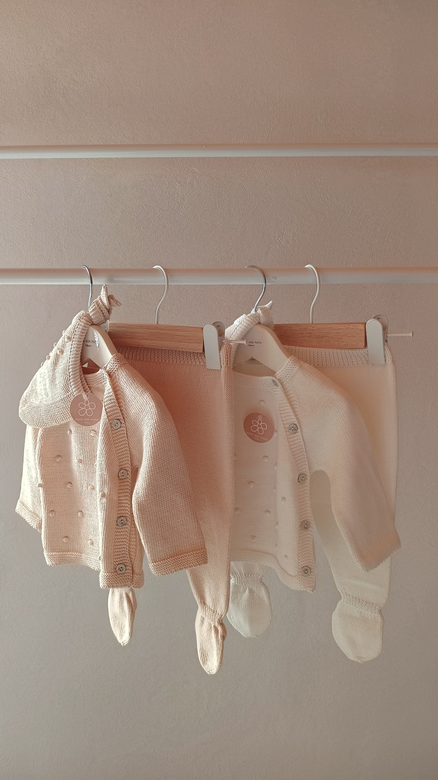 SET 3 pezzi PERLA bianco