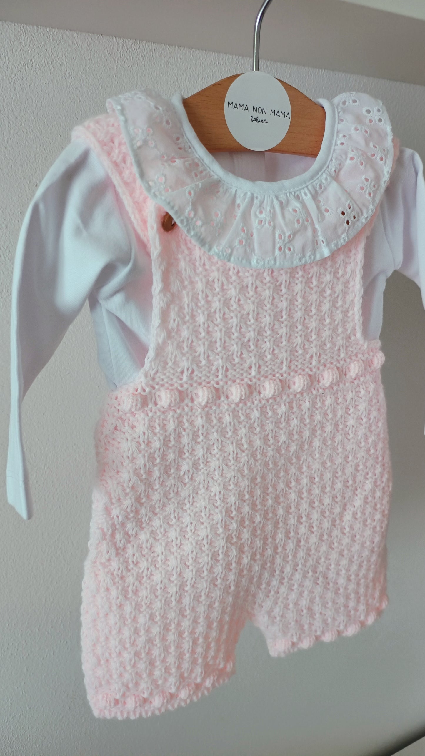 Completo DOLCE body caldo+salopette in maglia
