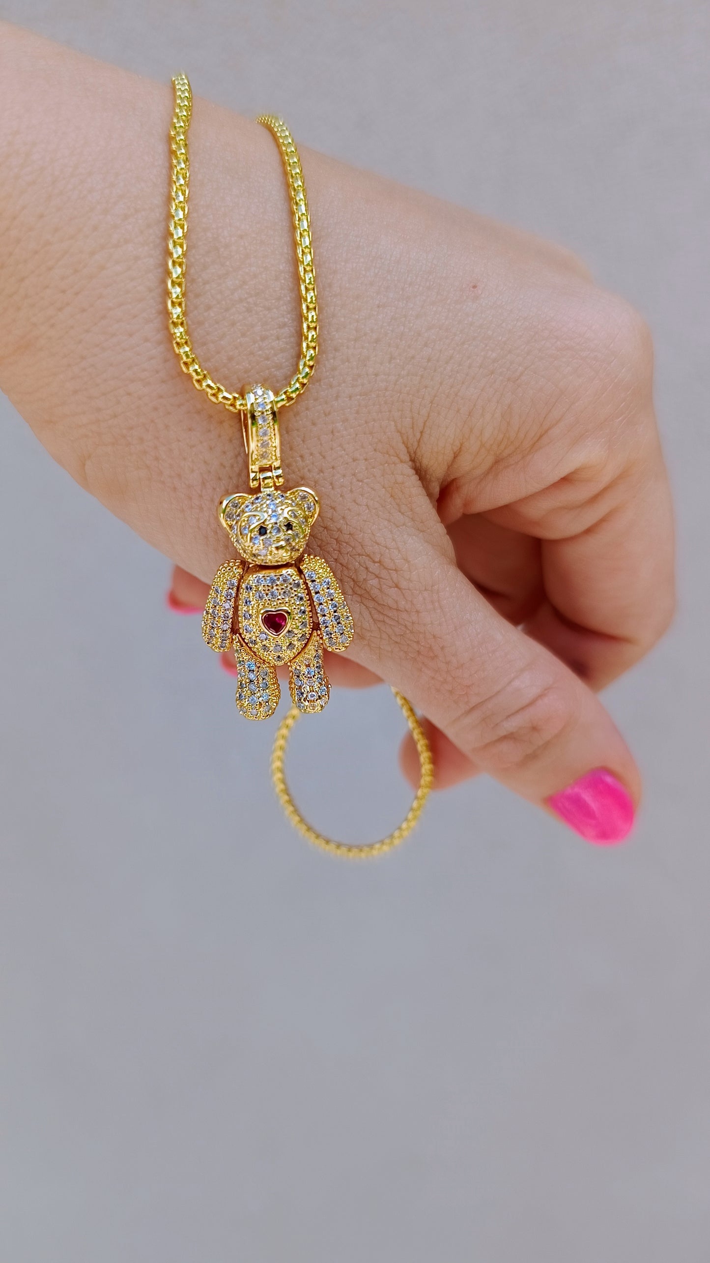 Collana orsetto CUORE